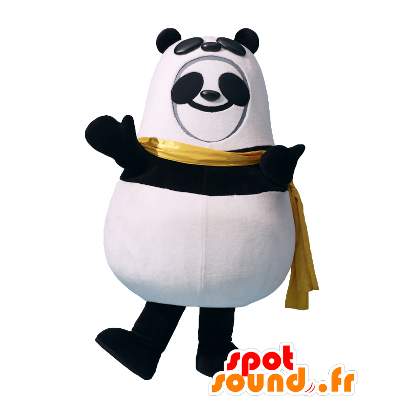 Mukipanda Maskottchen, schwarze und weiße Panda, süß und niedlich - MASFR26450 - Yuru-Chara japanischen Maskottchen