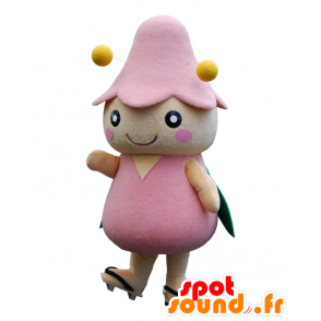 Mascotte insetto, ape giallo, Koyuri chan, rosa e giallo - MASFR26457 - Yuru-Chara mascotte giapponese