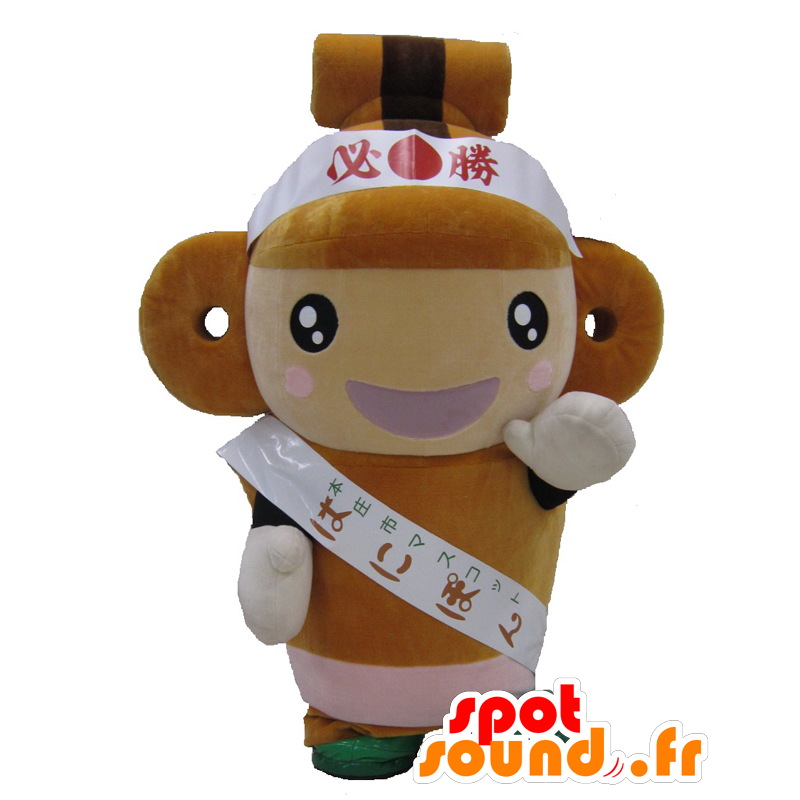 Mascotte d'Haniwa, pot de fleurs géant, avec des anses larges - MASFR26465 - Mascottes Yuru-Chara Japonaises