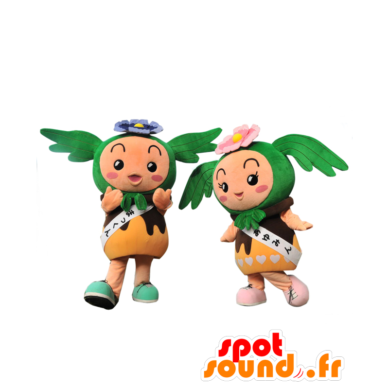 Mascots of Ayumin and Akao-kun - 2 cute mascots - MASFR26472 - Yuru-Chara Japanese mascots
