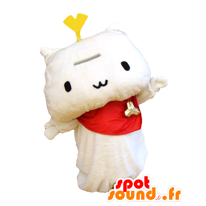 Ginnyan mascot, watch all white pillow-shaped - MASFR26474 - Yuru-Chara Japanese mascots