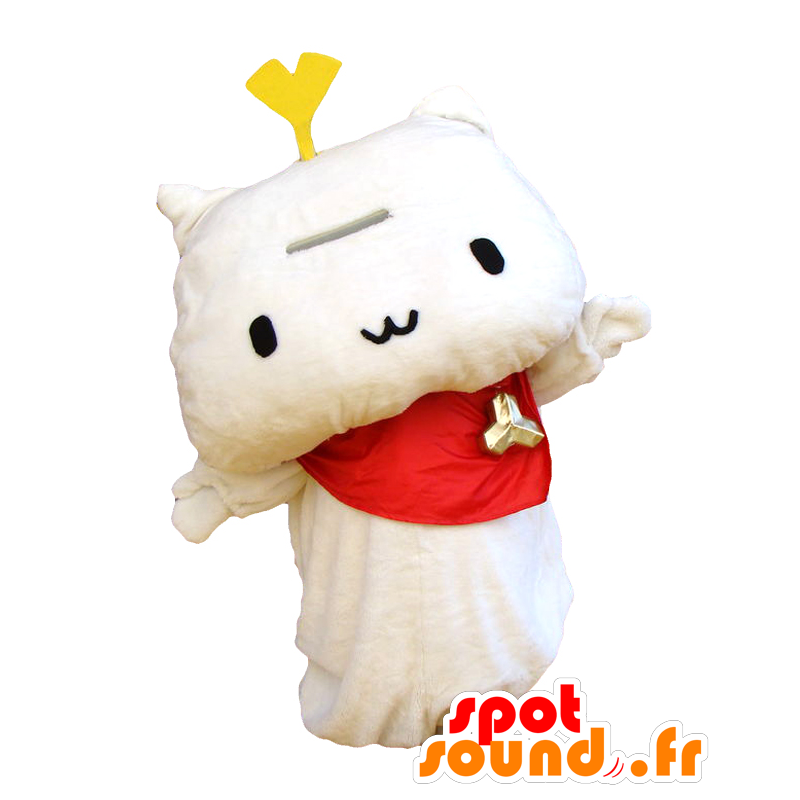 Mascot Ginnyan, assistir a todos travesseiro em forma de branco - MASFR26474 - Yuru-Chara Mascotes japoneses