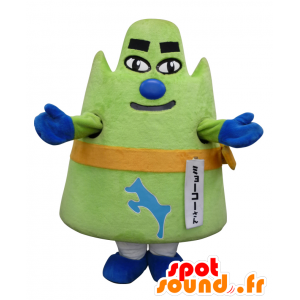 Mascot Myoko, groen en oranje berg, Mount Fuji - MASFR26476 - Yuru-Chara Japanse Mascottes