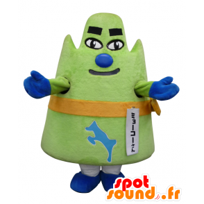 Mascot Myoko, groen en oranje berg, Mount Fuji - MASFR26476 - Yuru-Chara Japanse Mascottes