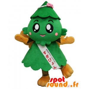 Mascot Sugito, fir verde e amarelo, gigante e bonito - MASFR26481 - Yuru-Chara Mascotes japoneses