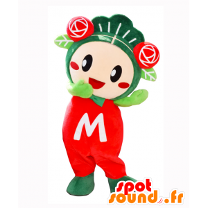 Mascotte de McKee, joli rosier mignon avec des roses sur la tête - MASFR26483 - Mascottes Yuru-Chara Japonaises