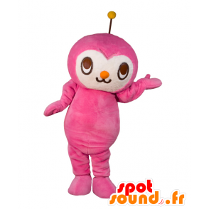 Maskot Dokin, růže a běloch, s anténou - MASFR26490 - Yuru-Chara japonské Maskoti