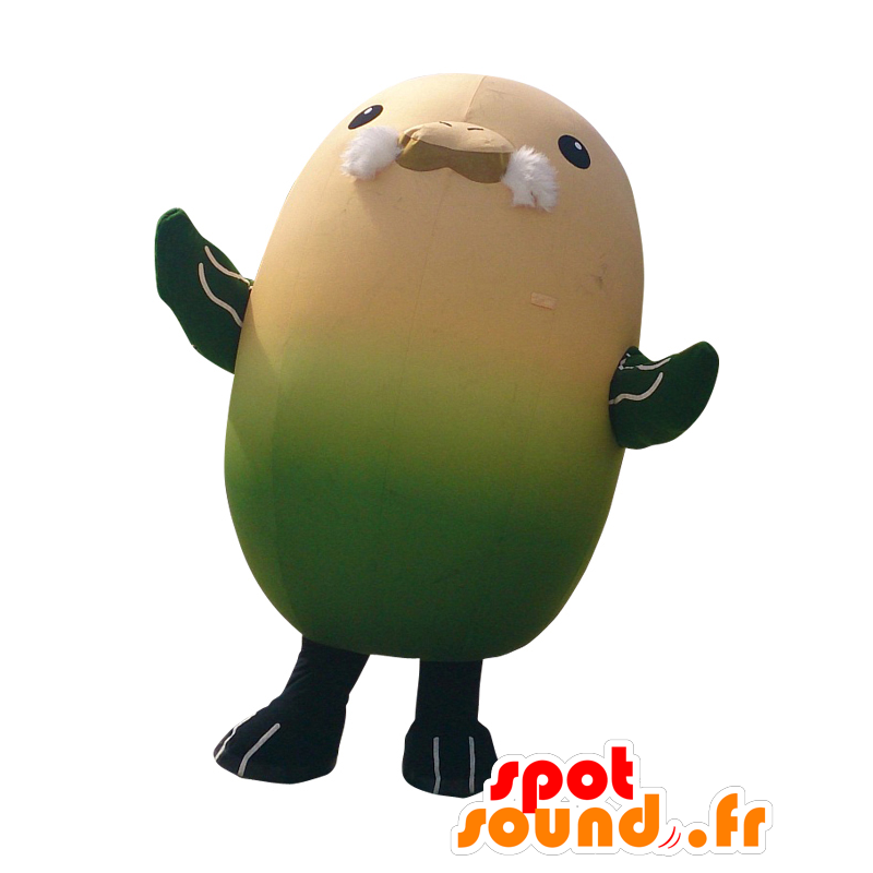 Noriyuki mascotte, pulcino giallo e verde con un pizzetto - MASFR26491 - Yuru-Chara mascotte giapponese