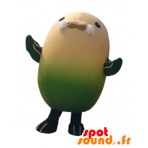 Noriyuki mascote, pintainho amarelo e verde, com um cavanhaque - MASFR26491 - Yuru-Chara Mascotes japoneses