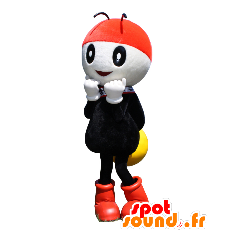 Mascot Pikkari-Chan, weiß Biene, gelb und schwarz - MASFR26499 - Yuru-Chara japanischen Maskottchen