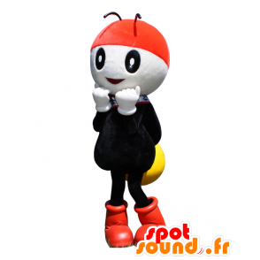 Mascot Pikkari-chan, white bee, yellow and black - MASFR26499 - Yuru-Chara Japanese mascots