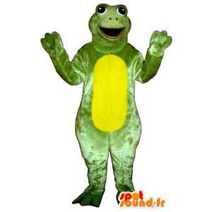 Převlek obří žába, zelené a žluté - MASFR006937 - žába maskot