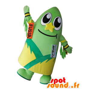 Mascot Fussa, bambú, bambú verde y la mascota amarilla - MASFR26500 - Yuru-Chara mascotas japonesas