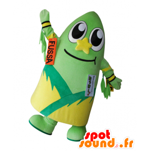 Mascotte Fussa, bambù, verde bambù e mascotte gialla - MASFR26500 - Yuru-Chara mascotte giapponese