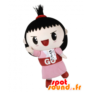 Go-chan mascot, brunette girl to look fierce - MASFR26501 - Yuru-Chara Japanese mascots