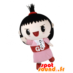 Mascot Go-chan, menina marrom olhar feroz - MASFR26501 - Yuru-Chara Mascotes japoneses