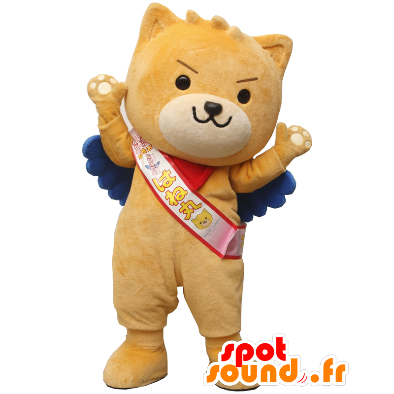 Mascot Hanemaru, bruine kat all round en schattig - MASFR26505 - Yuru-Chara Japanse Mascottes