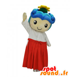 Ichinomiya chan mascot, red and white princess - MASFR26515 - Yuru-Chara Japanese mascots