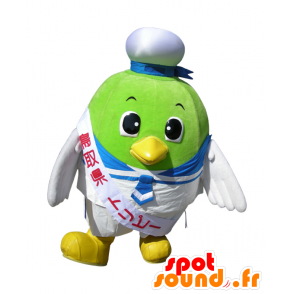 Maskot Toripi, zelený pták oblečený v námořník - MASFR26517 - Yuru-Chara japonské Maskoti