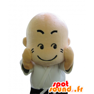 Mascotte de Mon-chan, d'homme japonais, en tunique blanche - MASFR26522 - Mascottes Yuru-Chara Japonaises