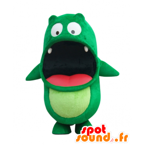 Puchibozaurusu mascot, green and red monster with teeth - MASFR26525 - Yuru-Chara Japanese mascots