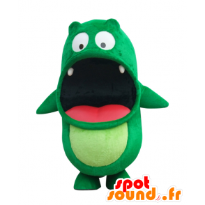 Mascot Puchibozaurusu, groen en rood monster met tanden - MASFR26525 - Yuru-Chara Japanse Mascottes