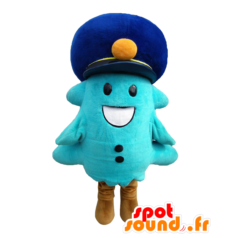 Mascotte Morley, albero bianco e blu, gigante - MASFR26531 - Yuru-Chara mascotte giapponese