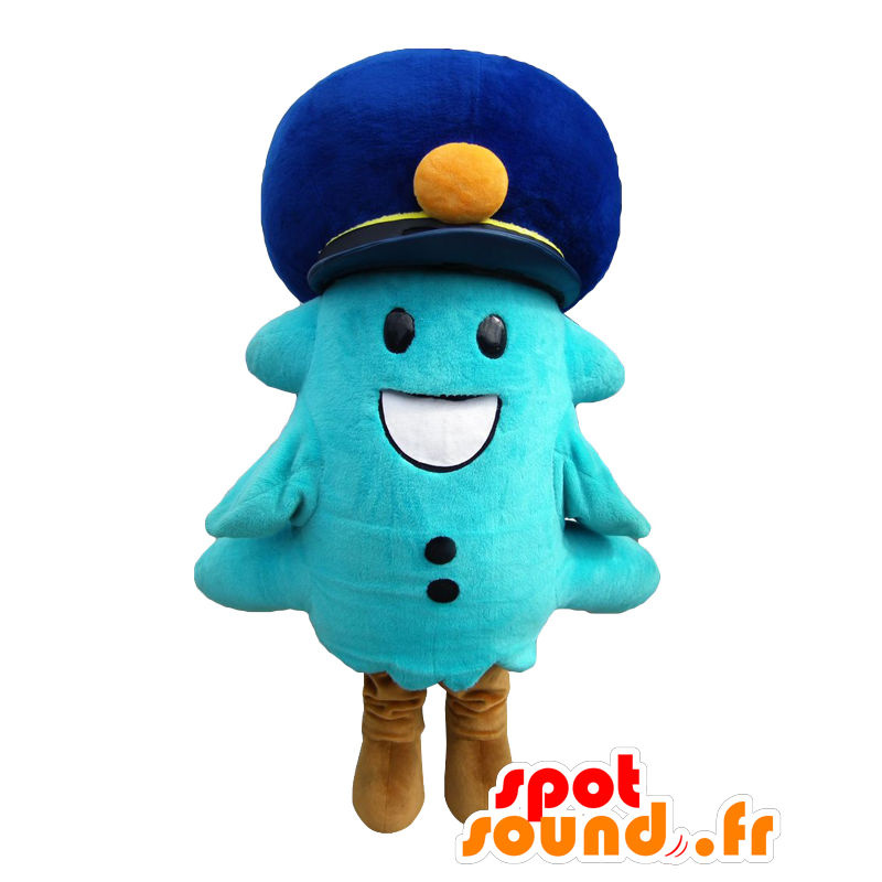 Mascot Morley, wit en blauwe boom, reuze - MASFR26531 - Yuru-Chara Japanse Mascottes