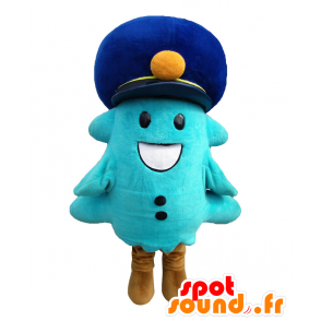 Mascot Morley, wit en blauwe boom, reuze - MASFR26531 - Yuru-Chara Japanse Mascottes