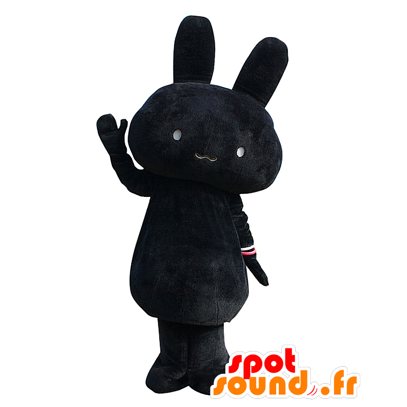 Mascotte de Usapon, lapin, de créature noir trait classe - MASFR26536 - Mascottes Yuru-Chara Japonaises