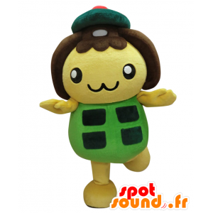 Catan mascot, green and yellow man from the city of Yokohama - MASFR26537 - Yuru-Chara Japanese mascots