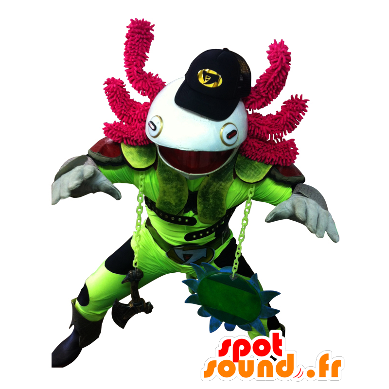 Μασκότ Kappa Σαλαμάνδρα, αξολότλ, ντυμένοι με ninja - Ιαπωνικές μασκότ Yuru-Chara - MASFR26548 - SpotSound.fr