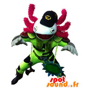 Μασκότ Kappa Σαλαμάνδρα, αξολότλ, ντυμένοι με ninja - Ιαπωνικές μασκότ Yuru-Chara - MASFR26548 - SpotSound.fr