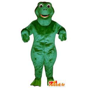 Green frog mascot, simple - MASFR006942 - Mascots frog