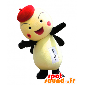 Mascot Morley, glimworm geel, zwart en rood - MASFR26550 - Yuru-Chara Japanse Mascottes