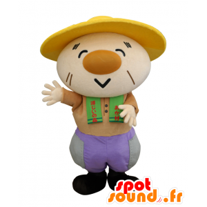 Fonte mascotte nonno, vecchio uomo con un cappello - MASFR26553 - Yuru-Chara mascotte giapponese