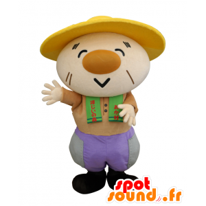 Mascot Source grootvader, oude man met een hoed - MASFR26553 - Yuru-Chara Japanse Mascottes