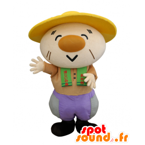 Mascotte de Source grandfather, de vieil homme avec un chapeau - MASFR26553 - Mascottes Yuru-Chara Japonaises