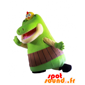 Mascotte Minatogawani, coccodrillo verde, molto divertente - MASFR26557 - Yuru-Chara mascotte giapponese