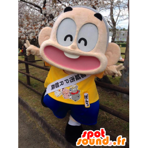 Mascot Bonchikun, pessoa famosa com um grande sorriso - MASFR26562 - Yuru-Chara Mascotes japoneses