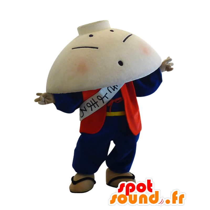 Kiyomaro maskot, kæmpe skål, keramik - Spotsound maskot kostume