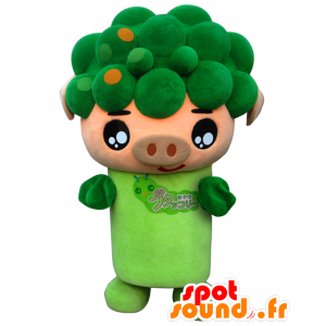 Butakkori mascot, half pig, half broccoli - MASFR26566 - Yuru-Chara Japanese mascots