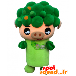 Mascot Butakkori, meio porco, metade brócolis - MASFR26566 - Yuru-Chara Mascotes japoneses