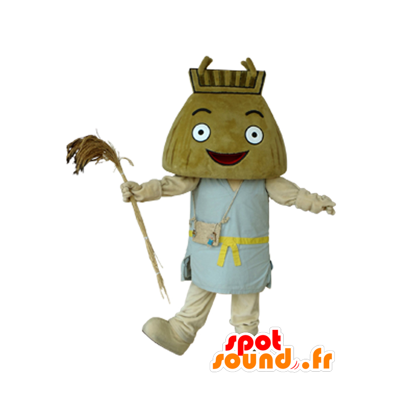 Torobe mascot, brown broom - MASFR26567 - Yuru-Chara Japanese mascots