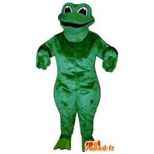 Maskotka złośliwy i uśmiechnięty zielona żaba - MASFR006944 - żaba Mascot