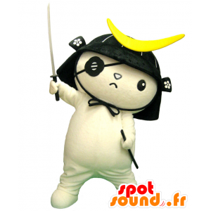 Mascot Dokuganryu Masamune kissa, kissa samurai - MASFR26569 - Mascottes Yuru-Chara Japonaises