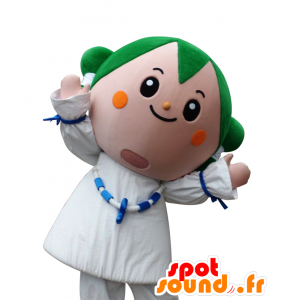 Mascot Chasurin, jente med grønt hår - MASFR26570 - Yuru-Chara japanske Mascots