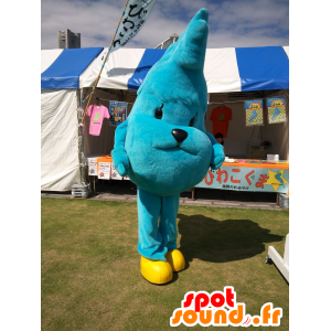 Mascot Biwakoguma, sininen koira, jättiläinen - MASFR26584 - Mascottes Yuru-Chara Japonaises