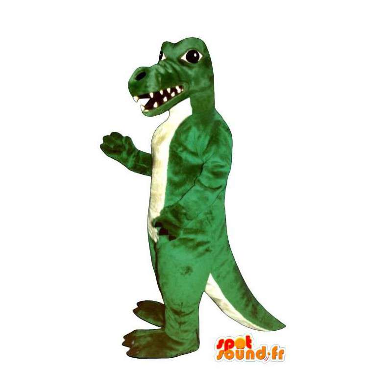 Crocodile Mascot, groene dinosaurus - MASFR006946 - Mascot krokodillen