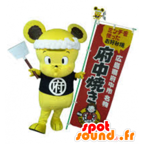 Minchu mascota, ratón amarillo, cocinero - MASFR26588 - Yuru-Chara mascotas japonesas